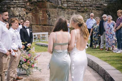 Wedding ceremony at Bradleys Head Amphitheatre