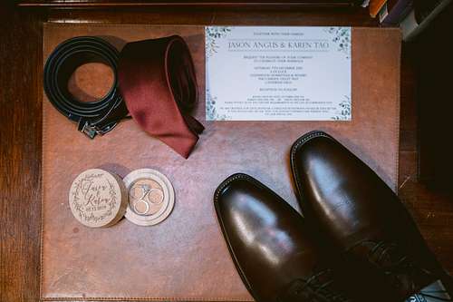 Groom Getting Ready