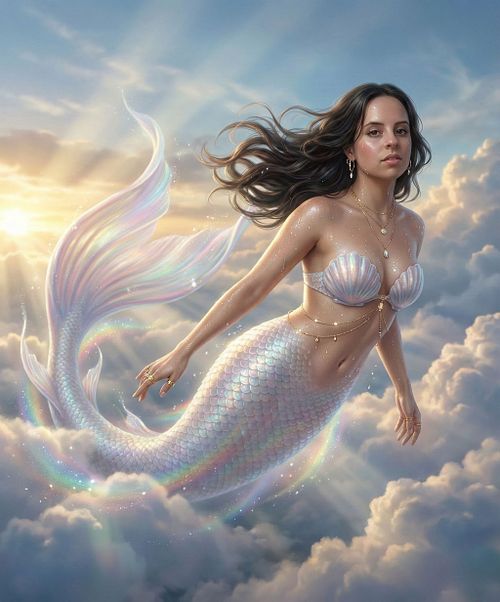 Cloud Mermaid &bull; [Fantasy Mermaid AI Portrait]