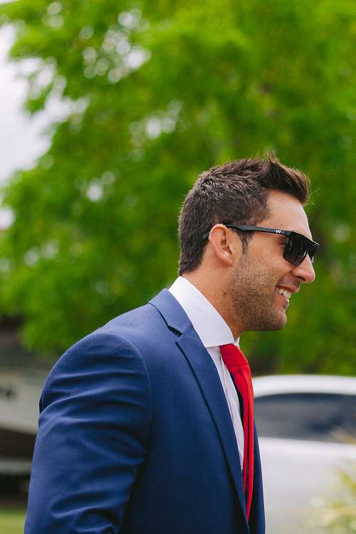Groom Getting Ready