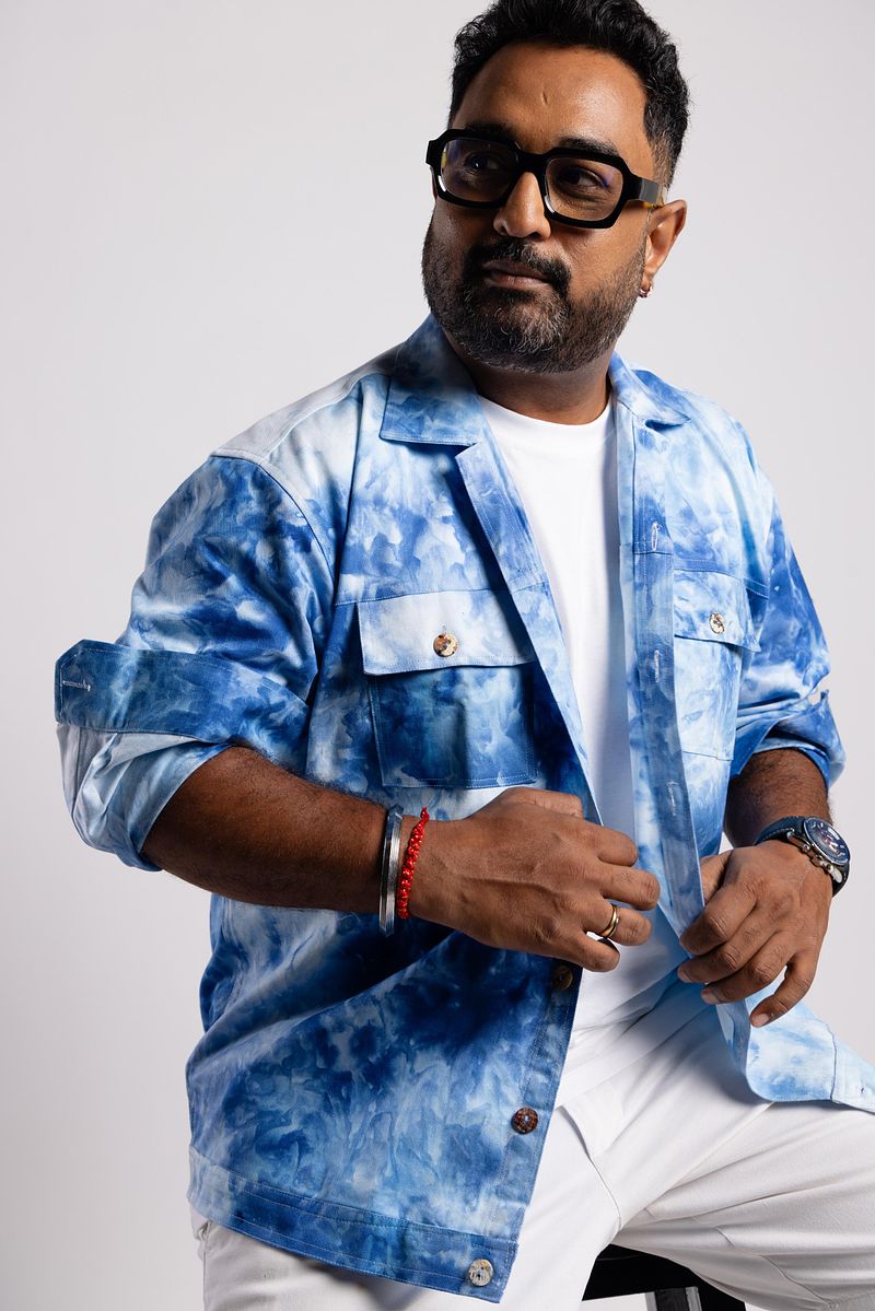 Cotton Twill Shacket - Summer Sky