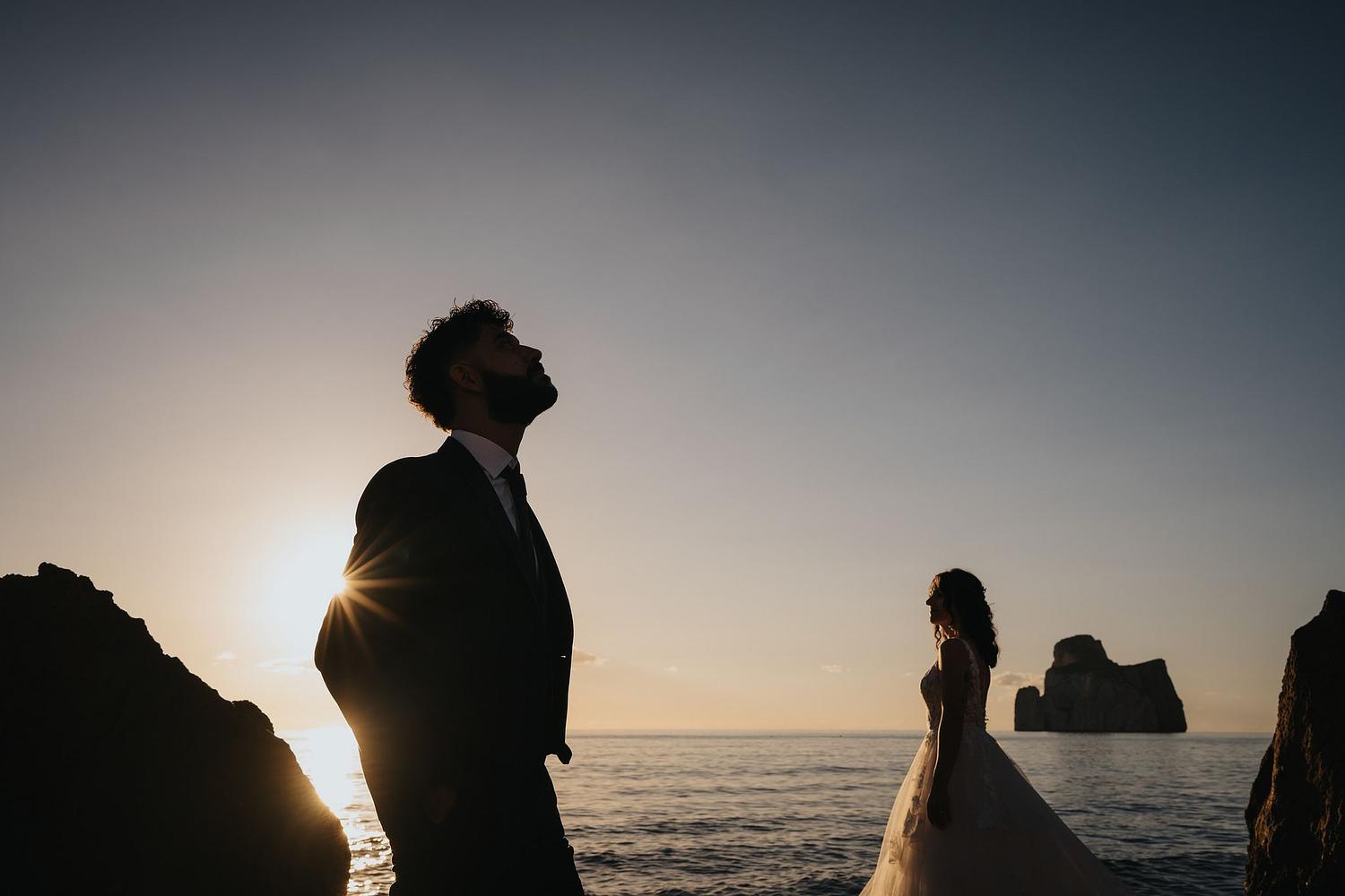 Fotografo Matrimonio Cagliari e Sud Sardegna | Davide Atzei Servizio fotografico nozze Sud Sardegna - sposi a Masua in spiaggia