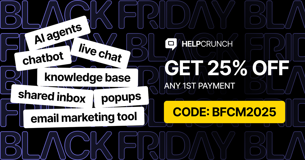 HelpCrunch Black Friday