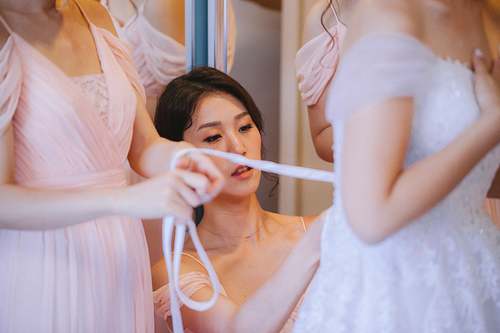 Bride Getting Ready