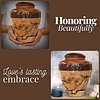 Multi Art Wood Urn – Handcrafted, Natural