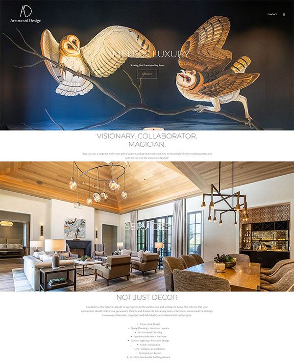 Lisa Arrowood Portfolio Website Examples