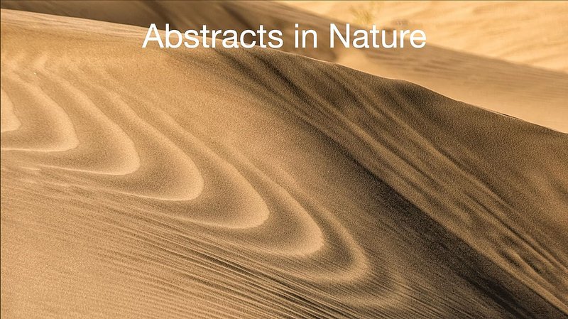 Presentatie "Abstracts in Nature"