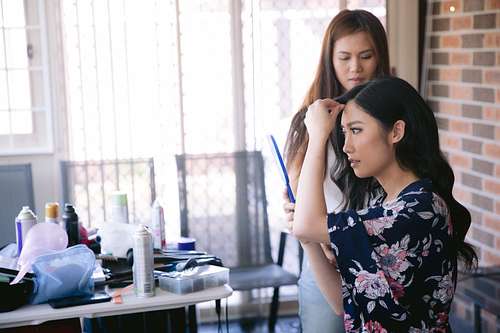 Bride Getting Ready
