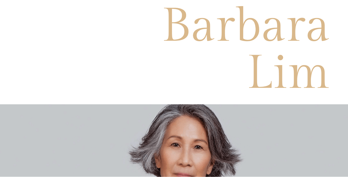 Sito web del portfolio di modellazione di Barbara Lim