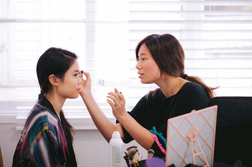 Bride Getting Ready