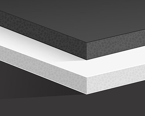 5mm Black and White core recycled foamboard.