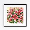 Pink Stargazer Lilies Original Watercolour Painting