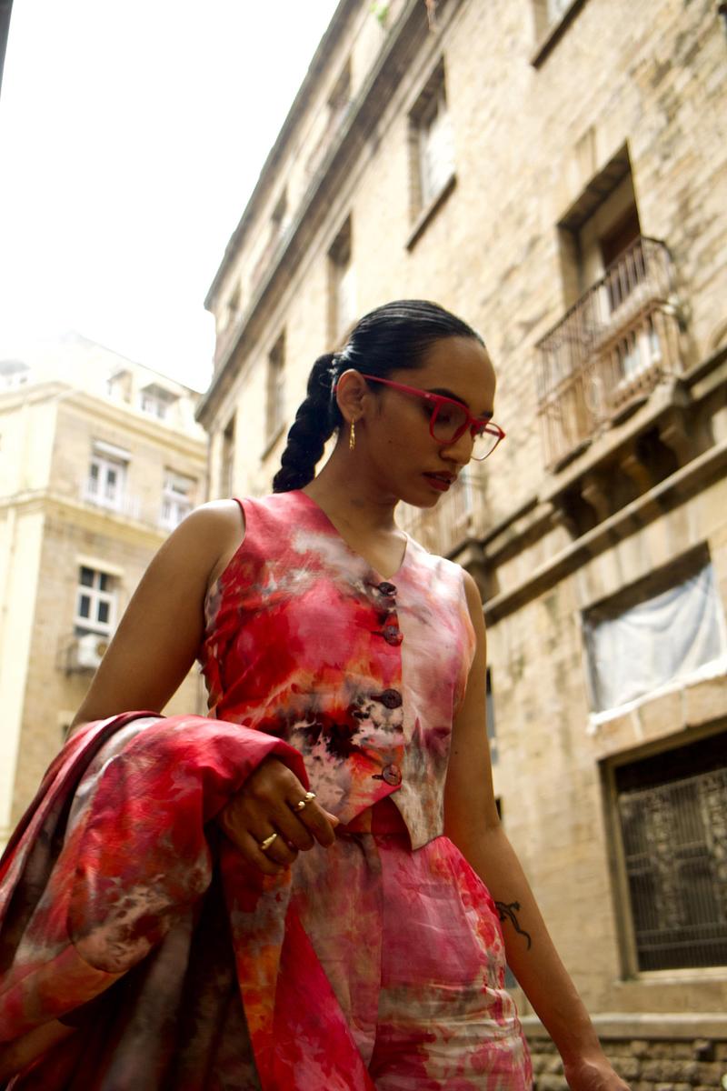 Waist Coat - Scarlet Sky