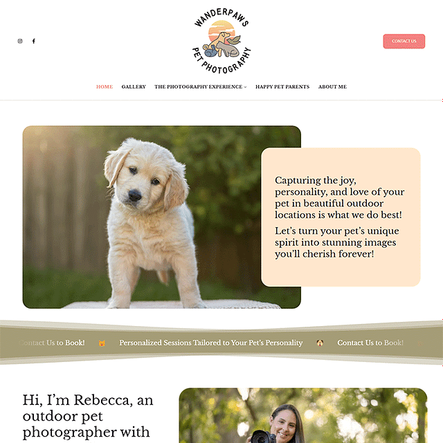 Rebecca Fusca Portfolio Website Examples