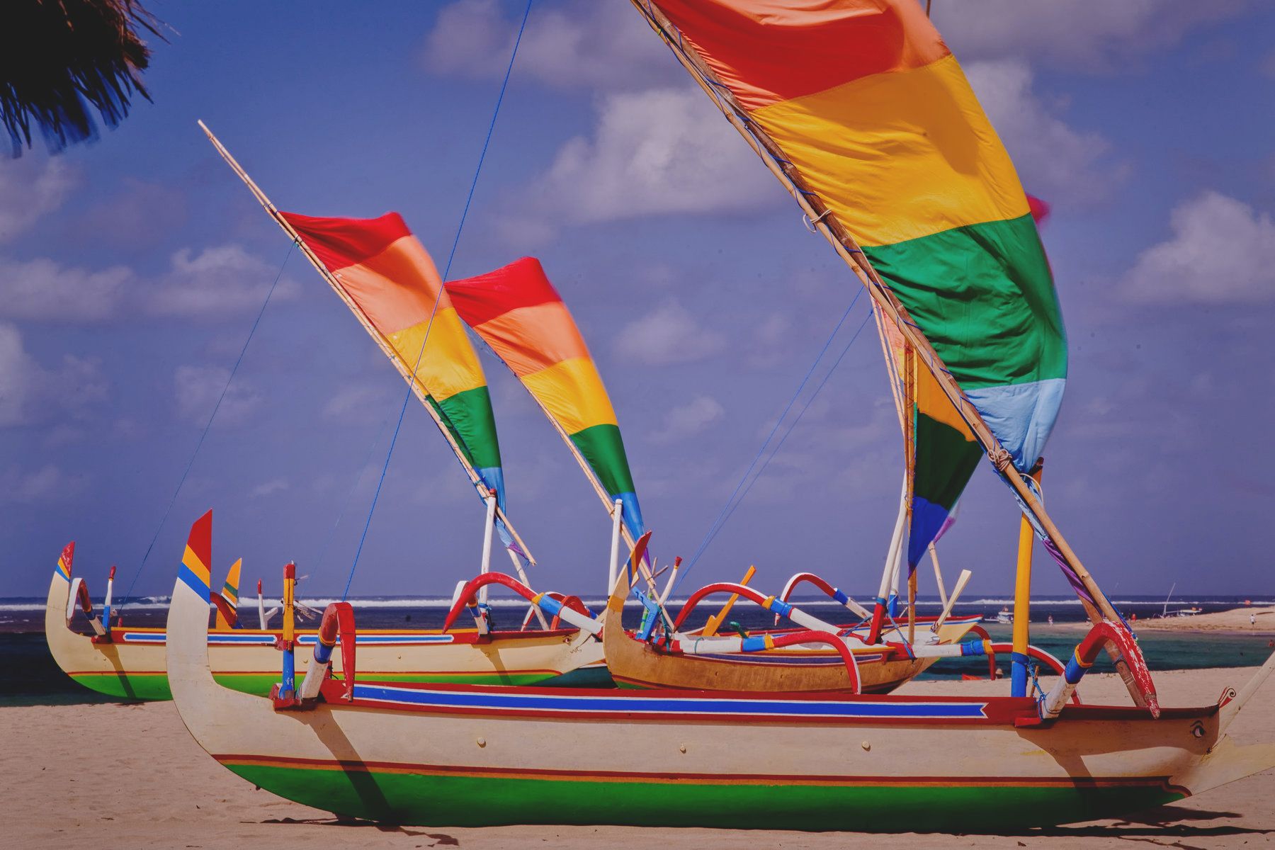 Cermonial Sailing Canoes - Nusa Dua, Bali