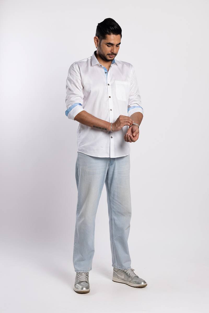 Signature White Premium Cotton Shirt