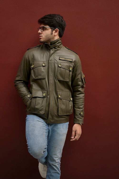 SKINS Odh: M65 Field Leather Jacket