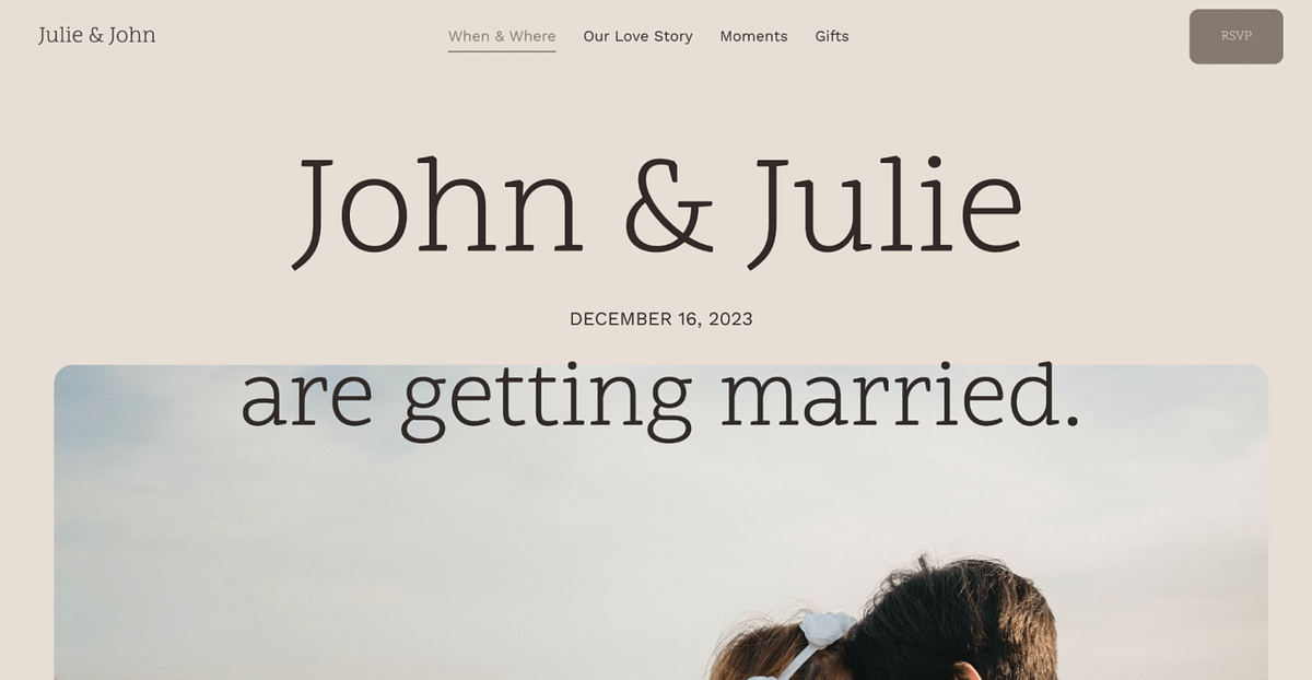 Pixpa's vorgefertigte Vorlage Groove