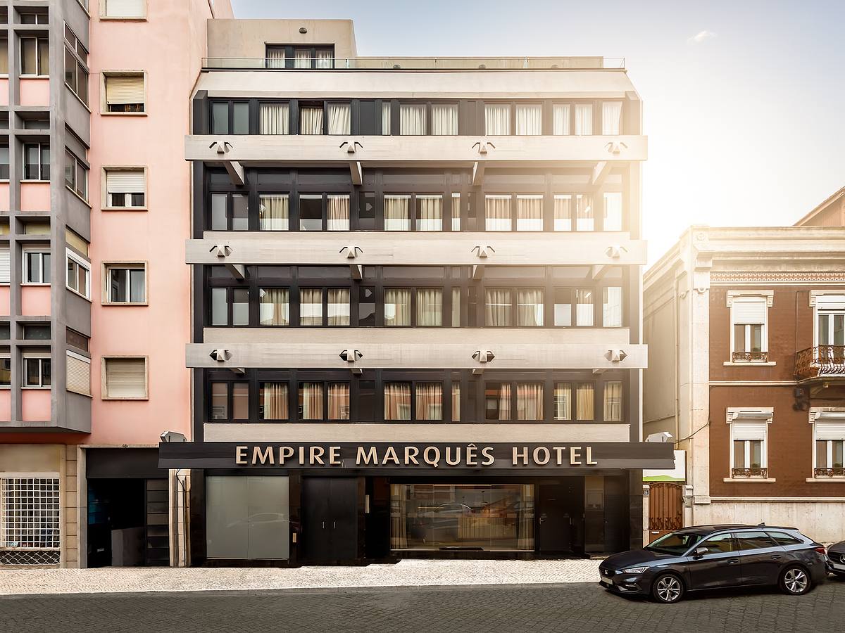 Fachada do Empire Marqu&ecirc;s Hotel em Lisboa