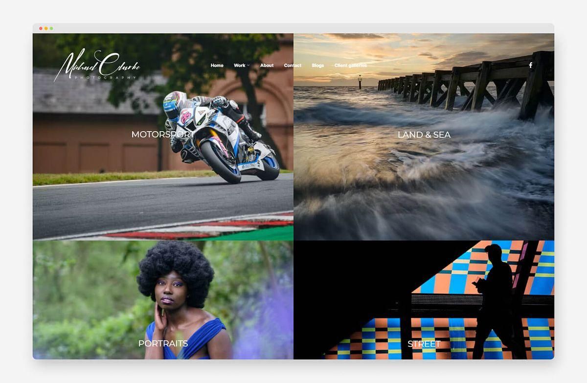 Site Web de photographie de portrait de Michael