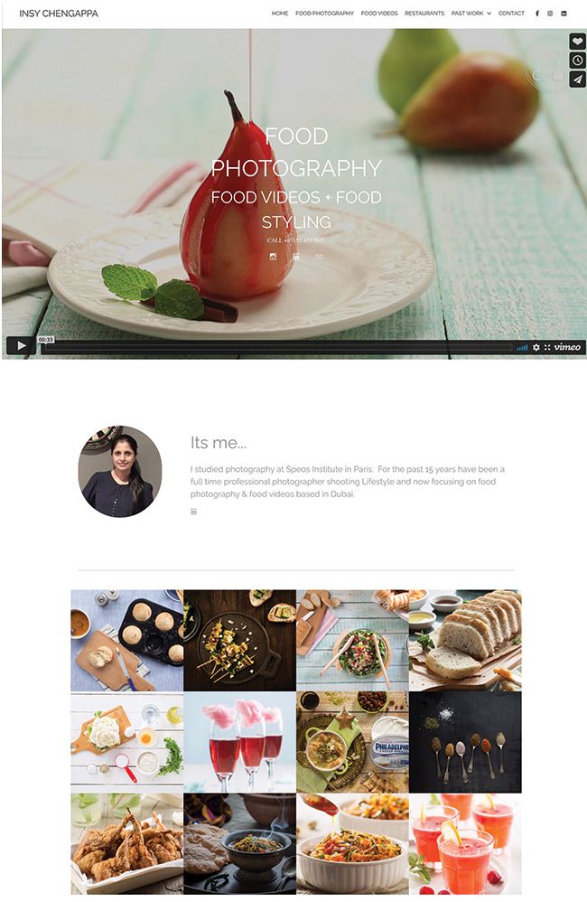 Insy Chengappa Food Photography Portfolio-Website