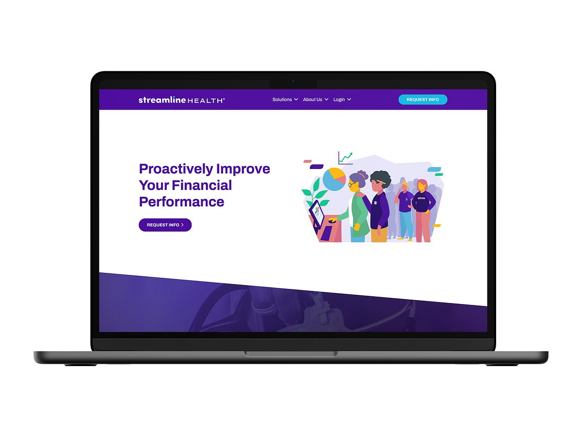Streamline Health Website Homepage