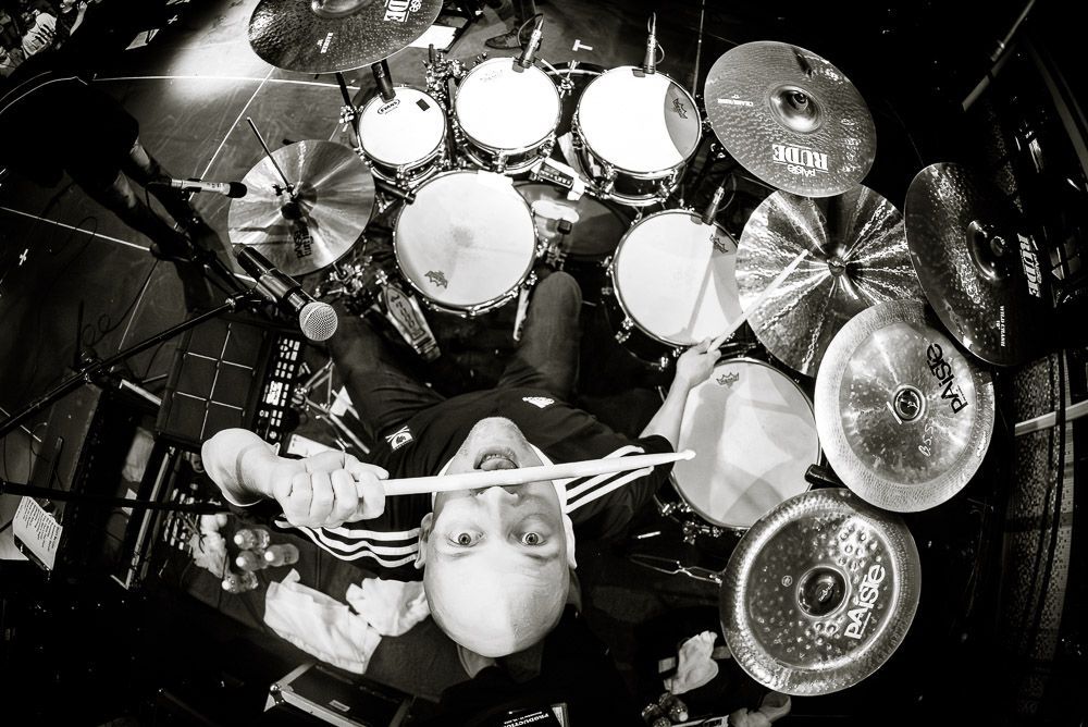 Mike Thorne of SAGA Drummer Aerial View - Photography by Igor RockXposure