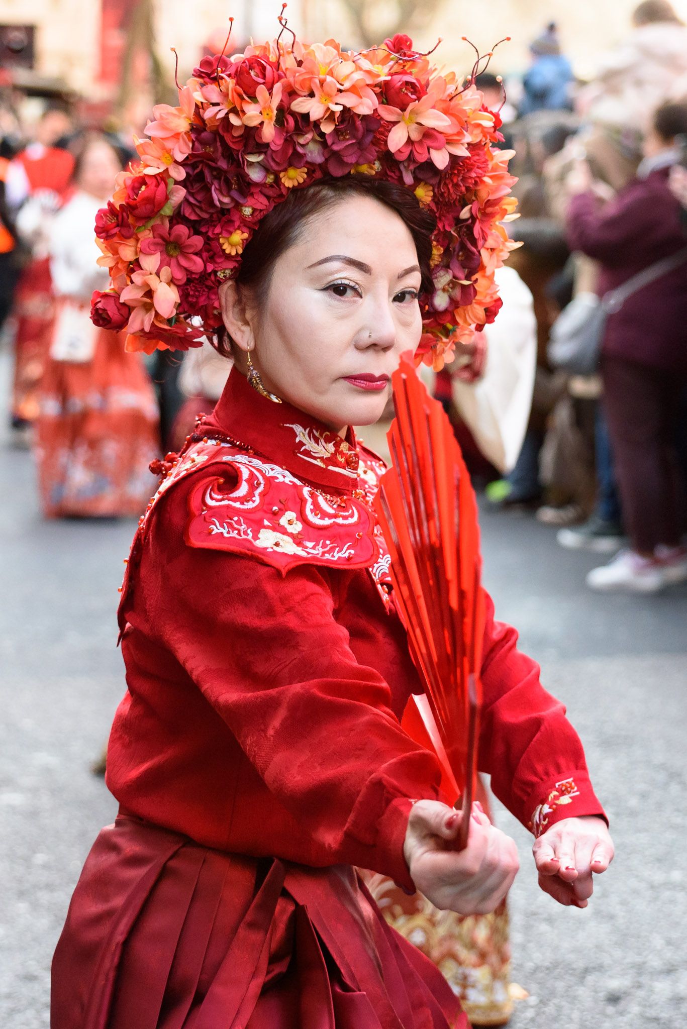 Chinese New Year celebrations parade, Chinatown, London, UK