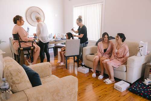 Bride Getting Ready