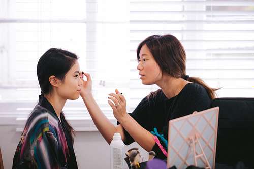 Bride Getting Ready