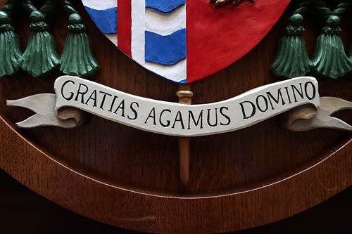 episcopal motto on Bishop McKnight's coat of arms