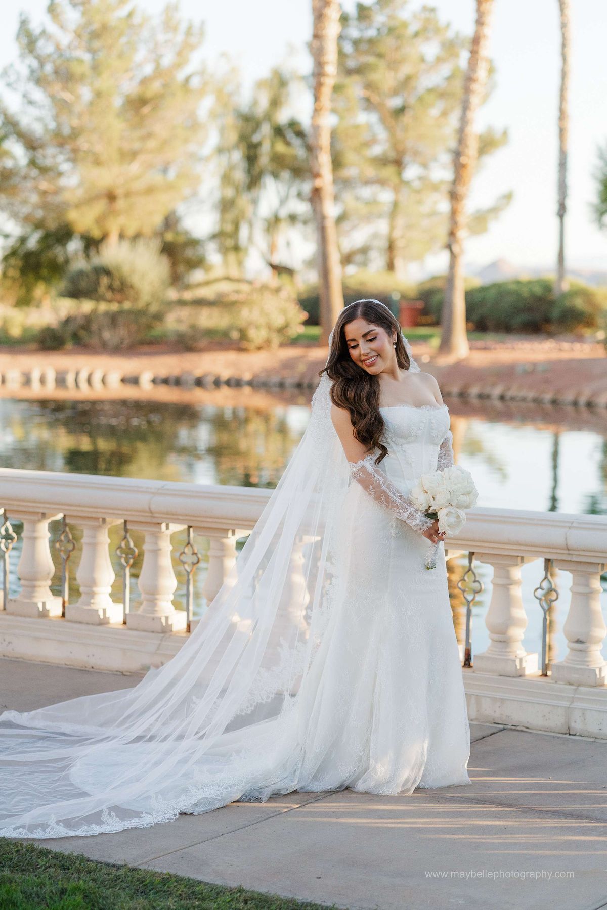 Husband and wife portraits at Siena Golf Club in Las Vegas, timeless wedding photography