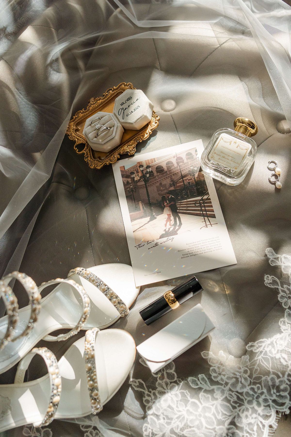 Exchanging vows at Saint Joseph, Husband of Mary Roman Catholic Church in Las Vegas Wedding Photography