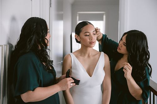 Bride Getting Ready