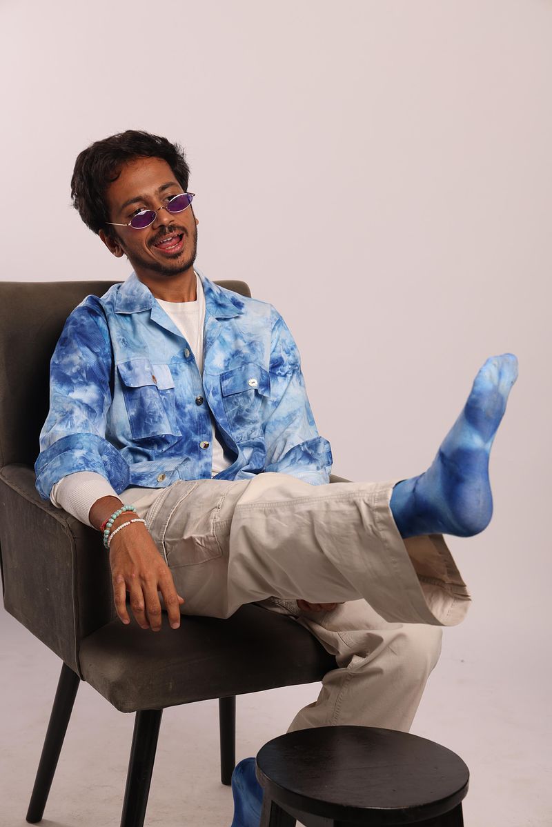 Utility Shacket Summer Blue