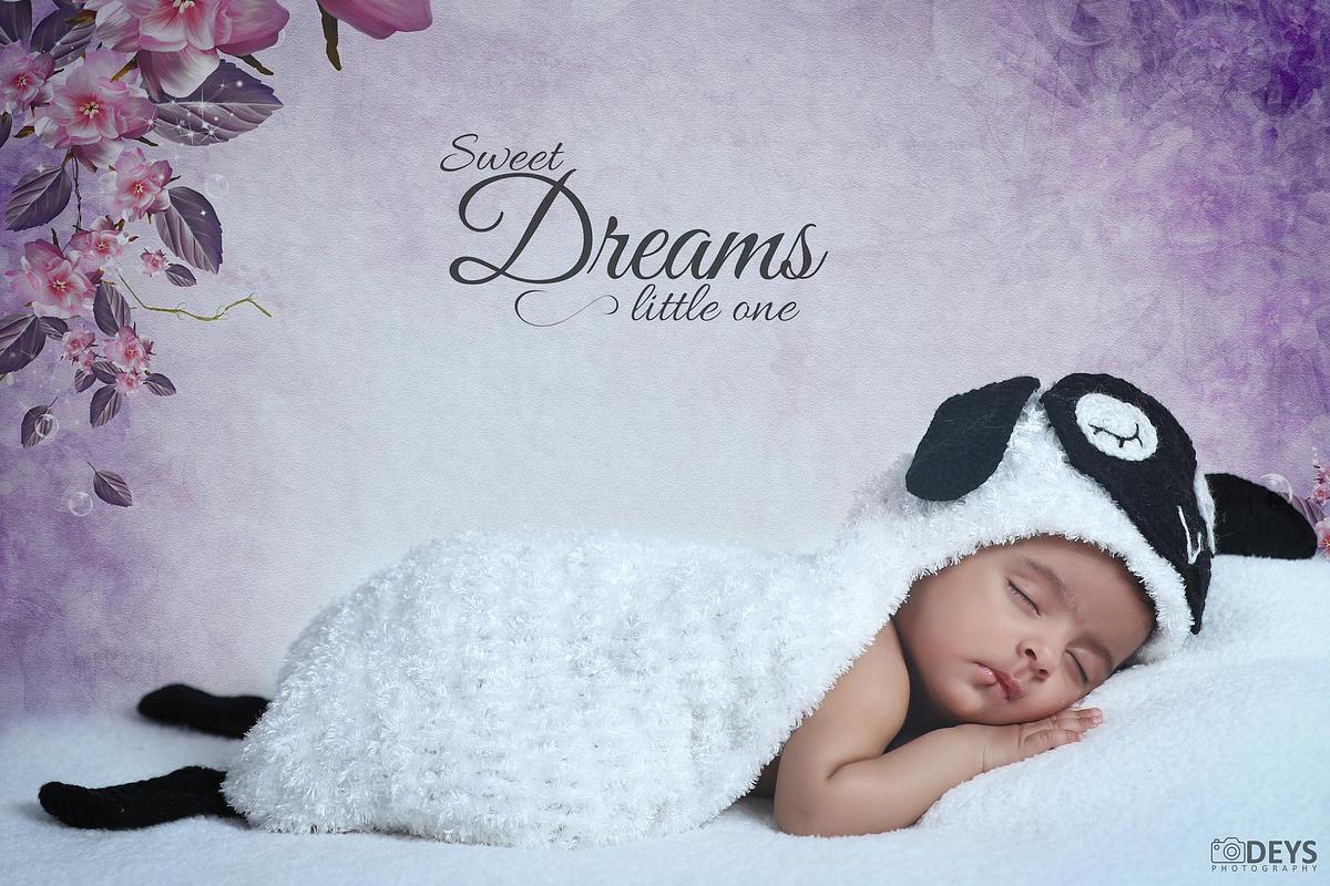 Infant photos at home in Delhi