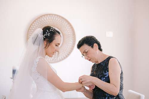 Bride Getting Ready