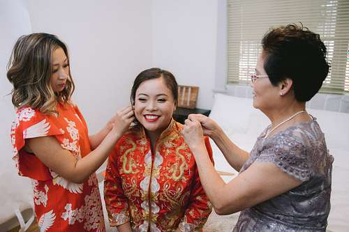 Bride Getting Ready